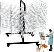 Art Drying Rack,Classroom Drying Rack,Art Work Storage Display Rack,Space Saving Rack for Suitable for Drying Art School and at Home(40 Tiers)