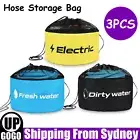 3X Caravan Hose Bags Hose Bag Water Hose Gas Hose Storage Bags Organizer Camping