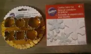 New Wilton 4 PC SNOWFLAKE COOKIE CUTTER SET & 6 PC FALL PIE CRUST CUTTER SET