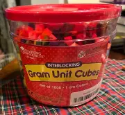 NEW Learning Resources Interlocking Gram Unit Cube 1000/Set (LER0305)