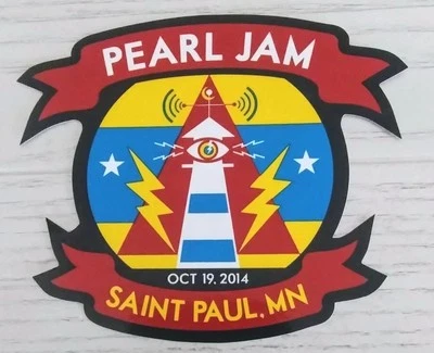 Pearl Jam 2014 St Paul Sticker