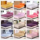 2000TC Cotton Fitted Sheet Set Solid Single King Queen Size Bedding Pillowcase