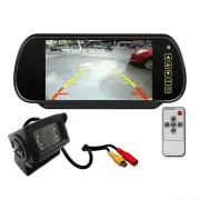 Caravan Rear View System 7"Mirror Monitor Heavy Duty Reversing Camera RCA+10m AV