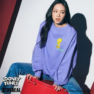 STAYREAL｜LOONEY TUNES 崔弟躲貓貓寬版厚棉T