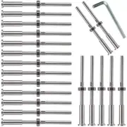 20Pcs Turnbuckle Hand Swage Threaded Stud Tension Hex End Fitting5219