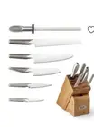 Global Classic Takashi Knife Wood Block, Set of 7. NIB