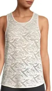 Betsey Johnson Performance Open Mesh Knit tank top MRP $45 size L (10/12) NWT