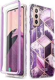 [i-Blason] Cosmo Series for Samsung Galaxy S21 5G Case, Slim Full-Body Stylish Protective Case Without Built-in Screen Protector(Ameth)