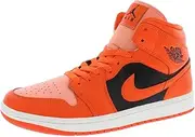 [Nike] Jordan 1 Mid Women Crimson Bliss/Rush Oange
