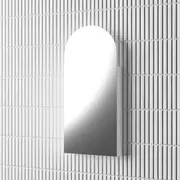 Frameless Arch Shaving Cabinet 500mm x 1000 mm � The Arch - Recessed/Wall Mount, Soft-Close Doors, Adjustable Shelves