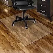 Wooden Floor Chair Mat, Clear Floor Protector, Furniture Pad Clear Chair mat for Office Home 60 * 120CM Tile Hardwood Floor Protection Transparent Carpet Floor Mat(60 * 60CM)