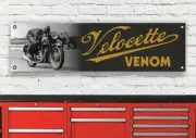 BR75B VELOCETTE VENOM WORKSHOP BANNER SIGN