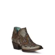 Corral Ladies Studded Overlay Turquoise Pointed Toe Boots C3840