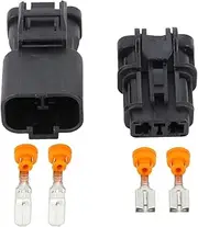 Xiaojiang Store 2 Pin 6.3mm Car Connector DJ70253-6.3-11/21 Car wat/erp/;ro/ofW Electrical, Car Refit Connector(10 Sets)