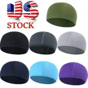 Summer Skull Helmet Liner Sports Hat Cycling Riding Running Quick Dry Beanie Cap
