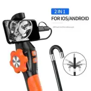 360 Degree Rotation Endoscope Inspection Camera 6.4mm Lens Articulated Borescope