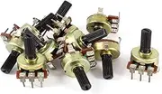 NEW LON0167 10 Pcs B503 50K Ohm 3 Pin Terminals Single Linear Rotary Taper Potentiometers(10 Stücke B503 50K Ohm 3 Pin-Klemmen Einzelne Linear-Drehkegel-Potentiometer