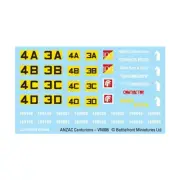 Battlefront FoW Vietnam 15mm Centurion Decal Sheet Bag New