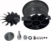 JFtech 64mm Duct Fan Unit 12-Blade Propeller Prop Kit for RC Ducted Fan EDF Jet Airplane Aircraft