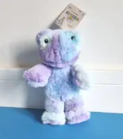 BUILD A BEAR PURPLE TYE TIE DYE FROG BUDDIES MINI SMALL FRYS BNWT PLUSH
