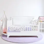 Pea Pod Muslin Toddler Bedding Set 3-Piece - Soft Breathable Crib Bedding with Fitted Sheet, Quilt & Pillowcase for Infant & Kids Bed | Machine Washable Nursery Bed Set (Butterfly)