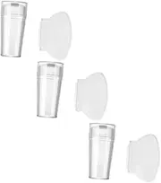 Ipetboom 1set Nail Stampers with Scrapers Transparent Silicone Nail Art Tools for Manicure Seals Kit for Easy Pattern Transfer and Beautiful Designs for Home Salon Use