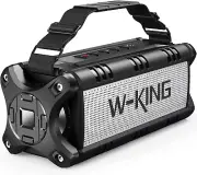 W-KING Bluetooth Speaker, 90W Peak 50W RMS Powerful Bluetooth Speaker Loud IPX6