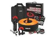 X-BULL 4WD Recovery Kit Snatch Strap Hitch Receiver Bow Shackles Lock Off Road
