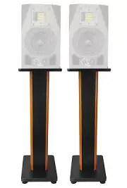 (2) Rockville 28" 2-Tone Studio Monitor Speaker Stands For ADAM Audio A5X