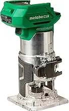 Metabo HPT 18V MultiVolt Cordless Trim Router | Tool Only - No Battery | Variable Speed Brushless Motor | Lifetime Tool Warranty | 1/4-Inch and 3/8-Inch Collets Included | M1808DAQ4
