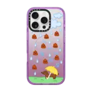 iPhone 16 Pro Impact Case MagSafe Compatible raining dog poop by sketchykarr