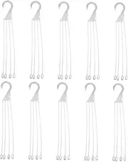 KITANDOVE 10pcs Hanging Basin Basin Hook Flowerpot Hook Bracket Pot Hangers Plant Pots Hangers Garden Hanging Garden Accessories Flower Holder Flowerpot Support Tools Resin White