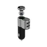 Q10 Wireless Bluetooth Earphone Headset Intelligent Auto Car Charger Dual Usb Ports