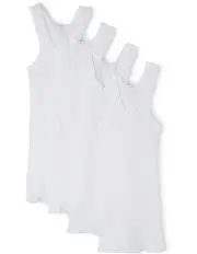 [Bonds] Baby Singlet 4 Pack in White