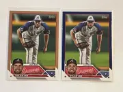 2023 Topps Update Dylan Lee Lot x1 Gold /2023 x1 Blue Atlanta Braves