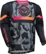 Moose Racing Sahara 2022 Motocross Jersey, black-grey, Size M for Men Black Grey