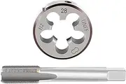 1/2-28 TPI Tap and Die Set HSS 1/2" x 28 22LR 223 5.56 9mm UNEF High Speed Steel Right Hand Thread Tap Tool