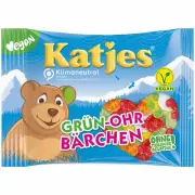 KATJES Grün-Ohr Bärchen /green-ear bear / Veggie 200g New from Germany