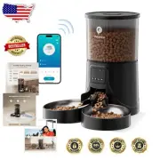 Smart WiFi Automatic Cat Feeder for 2 Cats | App Control, Dual Bowls & Clean