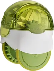 Chef'n GarlicZoom XL Garlic Chopper - Efficient and Durable Garlic Mincer with Easy Roll | Safe Blade Removal | Crush Garlic Quickly Without Smell on Fingers | 6.5x4.8x7.5 cm | Green/White