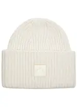 Varley Cresta Ribbed Wool-blend Beanie - Ivory ONE SIZE