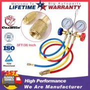 Refrigerant HVAC A/C Air Conditioner Charging Service Manifold Gauge Tools Kits