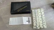 Vintage Dominoes Set 14 Piece Double-Six Domino Tiles Set Never Used