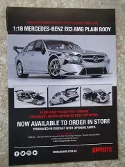 BIANTE 1:18 BROCHURE MERCEDES BENZ E63 AMG PLAIN BODY PROTOTYPE CHROME NEW