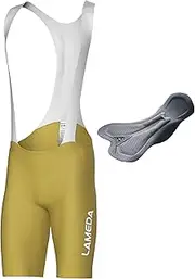 [LAMEDA] Mens Cycling Bib Shorts,Padded Breathable Bike Shorts Men Lightweight Bicycle Bibs Bike Tight for Road Gravel Biking