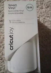 10ft Cricut Joy Removable Smart Vinyl for Assorted Surfaces 5.5" x 120" White