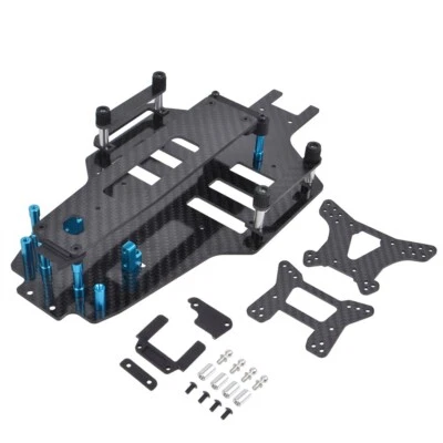 Carbon Chassis Frame Kit for Tamiya Top Force EVO. 4WD Buggy Car