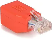 StarTech.com Adapter CAT6 Ethernet Network Cable Direct Straight Crossover UTP Patch RJ45 Adapter for Cables (RJ-45, RJ-45, Male/Female, Red, 1.5cm, 4.5cm