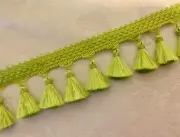 Lime Green 2" Fancy Tassel Trim Fringe Gimp Lampshades Crafts Pillows By Yard