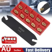Lathe Turning Tools 26mm Parting Grooving Cut-Off Tool & Carbide Inserts SPB326